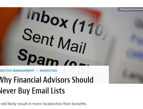 Published Article: Why Financial Advisors Should Never Buy Email Lists