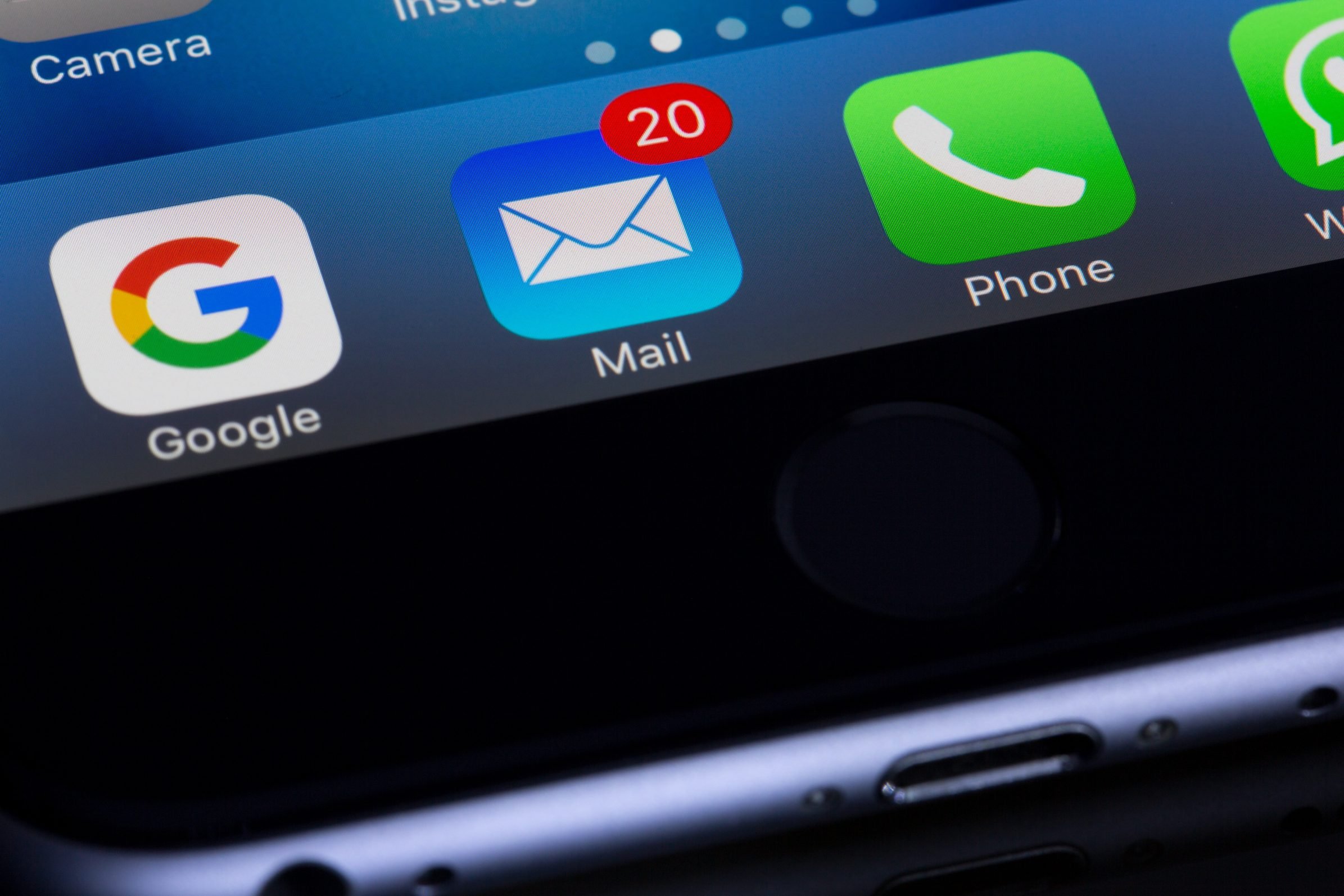 Email notifications on a cell phone