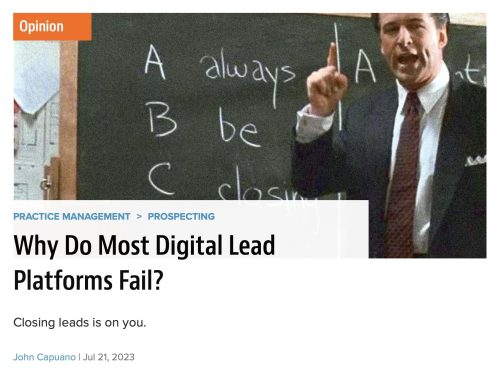 Published Article: Why Do Most Digital Lead Platforms Fail?